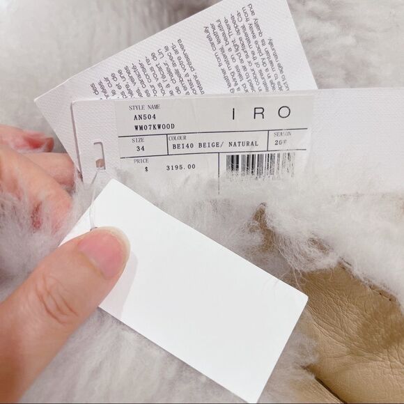 IRO Kwood shearing jacket Beige - Picture 7 of 14